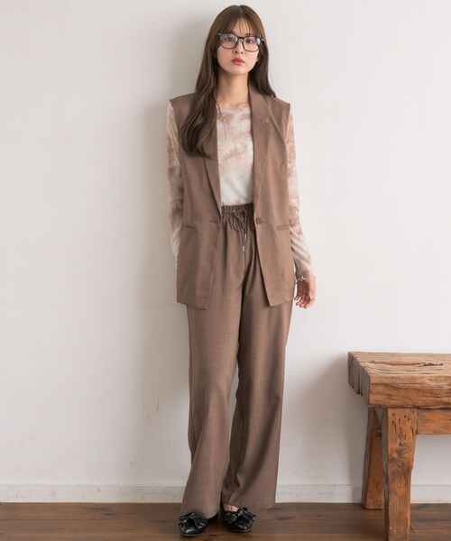 RETRO GIRL（レトロガール）の「【ゆるてろ】テーラーベスト（ベスト・レディース・ブラウン/チャコールグレー/ブラック・FREE）」の20枚目の写真