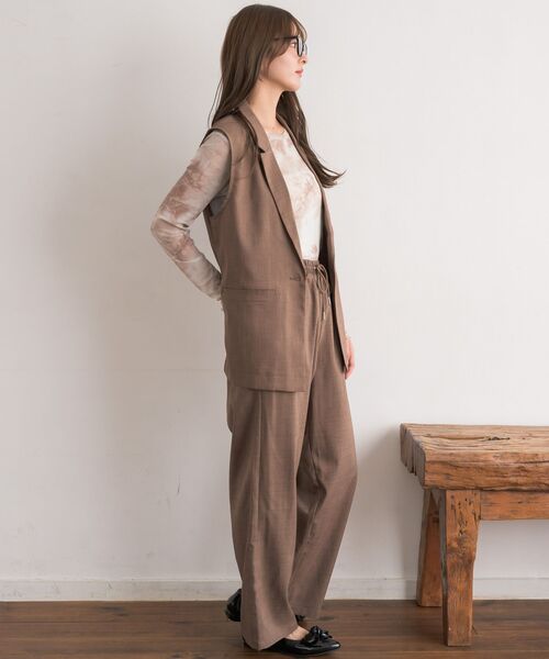 RETRO GIRL（レトロガール）の「【ゆるてろ】テーラーベスト（ベスト・レディース・ブラウン/チャコールグレー/ブラック・FREE）」の21枚目の写真