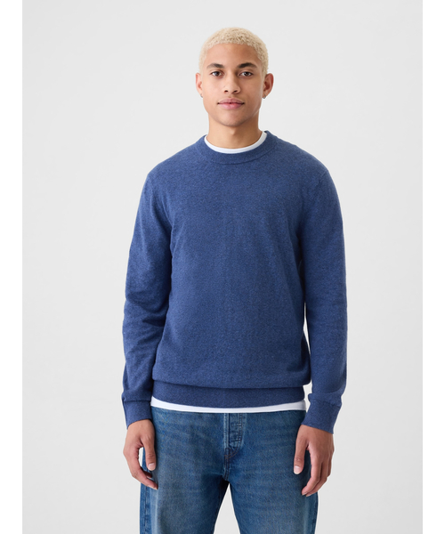 GAP（ギャップ）の「CashSoft カシミヤタッチ クルーネックセーター（ニット/セーター・メンズ・ブラック/ブルー/グレー/ベージュ/ワイン/グリーン/イエロー/マルチ/ブラック系その他/ライム/ピンク/レッド・XS/S/M/L/XL）」の8枚目の写真