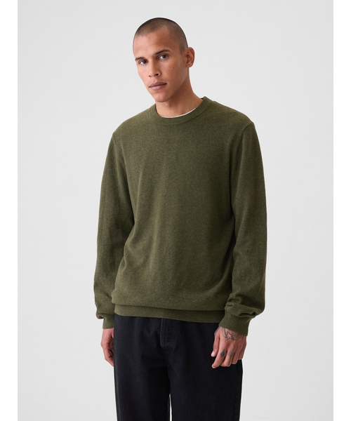 GAP（ギャップ）の「CashSoft カシミヤタッチ クルーネックセーター（ニット/セーター・メンズ・ブラック/ブルー/グレー/ベージュ/ワイン/グリーン/イエロー/マルチ/ブラック系その他/ライム/ピンク/レッド・XS/S/M/L/XL）」の7枚目の写真