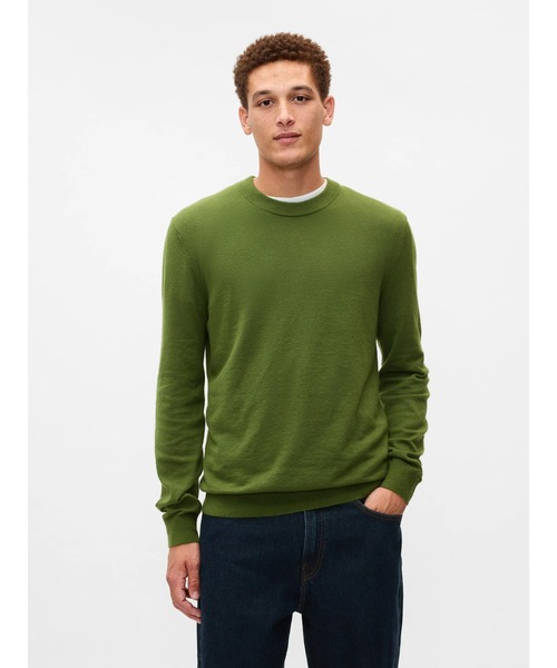 GAP（ギャップ）の「CashSoft カシミヤタッチ クルーネックセーター（ニット/セーター・メンズ・ブラック/ブルー/グレー/ベージュ/ワイン/グリーン/イエロー/マルチ/ブラック系その他/ライム/ピンク/レッド・XS/S/M/L/XL）」の6枚目の写真