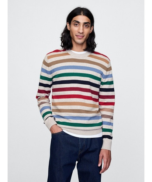 GAP（ギャップ）の「CashSoft カシミヤタッチ クルーネックセーター（ニット/セーター・メンズ・ブラック/ブルー/グレー/ベージュ/ワイン/グリーン/イエロー/マルチ/ブラック系その他/ライム/ピンク/レッド・XS/S/M/L/XL）」の12枚目の写真