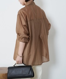 シアーバッククロスシャツ