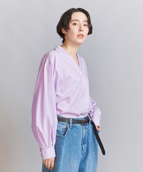 BEAUTY&YOUTH UNITED ARROWS - タグ付き　Vネック　ボリュームスリーブ　トップス BEAUTY&YOUTH UNITED ARROWS（ビューティーアンドユース