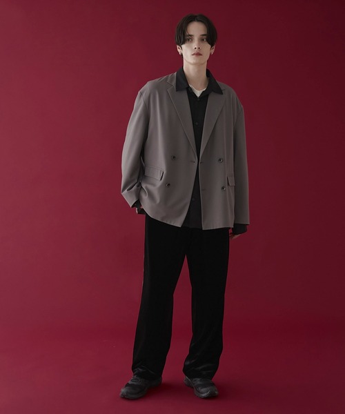 LUCY（ルーシー）の「LUCY/ベロアライントラックパンツ（スウェットパンツ・メンズ・ブラック・MEDIUM/LARGE）」の3枚目の写真