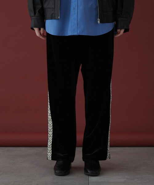 LUCY（ルーシー）の「LUCY/ベロアライントラックパンツ（スウェットパンツ・メンズ・ブラック・MEDIUM/LARGE）」の16枚目の写真