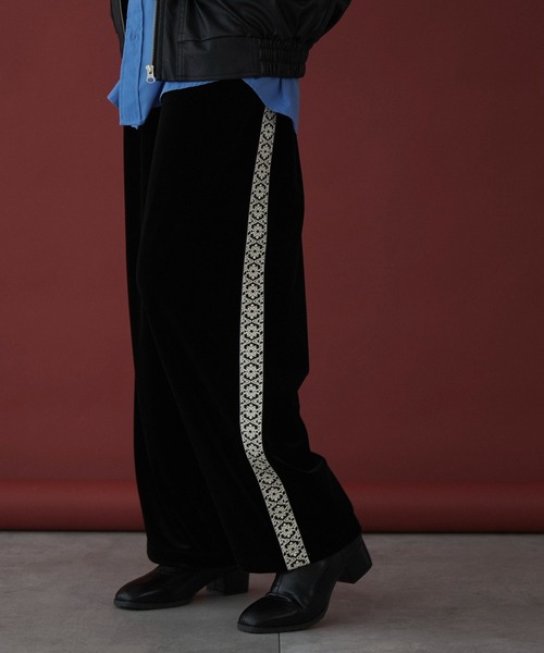 LUCY（ルーシー）の「LUCY/ベロアライントラックパンツ（スウェットパンツ・メンズ・ブラック・MEDIUM/LARGE）」の17枚目の写真