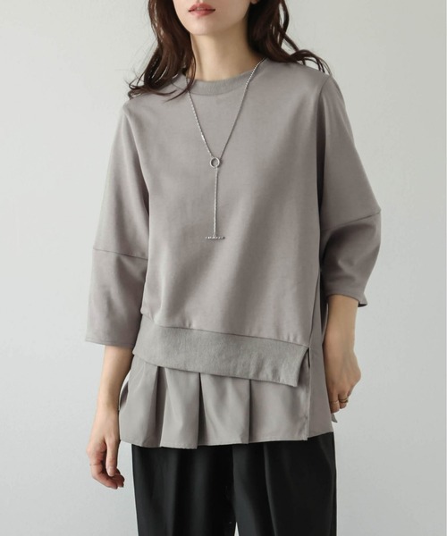 AMELY(エミリー)の「シャツドッキングプルオーバー(その他トップス・レディース・グレー系/ホワイト/ブラック・フリー)」の3枚目の写真