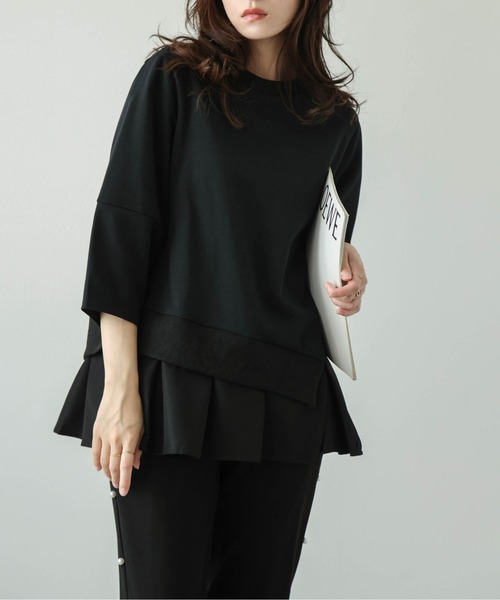 AMELY(エミリー)の「シャツドッキングプルオーバー(その他トップス・レディース・グレー系/ホワイト/ブラック・フリー)」の2枚目の写真