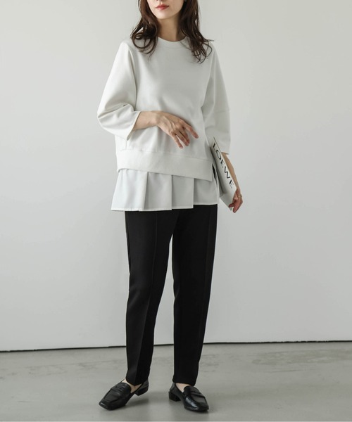 AMELY(エミリー)の「シャツドッキングプルオーバー(その他トップス・レディース・グレー系/ホワイト/ブラック・フリー)」の4枚目の写真