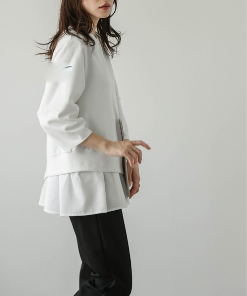 AMELY(エミリー)の「シャツドッキングプルオーバー(その他トップス・レディース・グレー系/ホワイト/ブラック・フリー)」の8枚目の写真