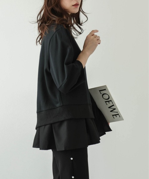 AMELY(エミリー)の「シャツドッキングプルオーバー(その他トップス・レディース・グレー系/ホワイト/ブラック・フリー)」の10枚目の写真