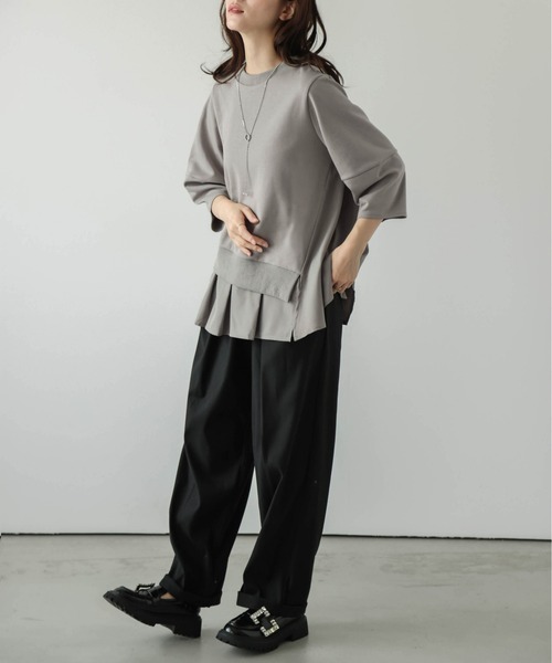 AMELY(エミリー)の「シャツドッキングプルオーバー(その他トップス・レディース・グレー系/ホワイト/ブラック・フリー)」の16枚目の写真