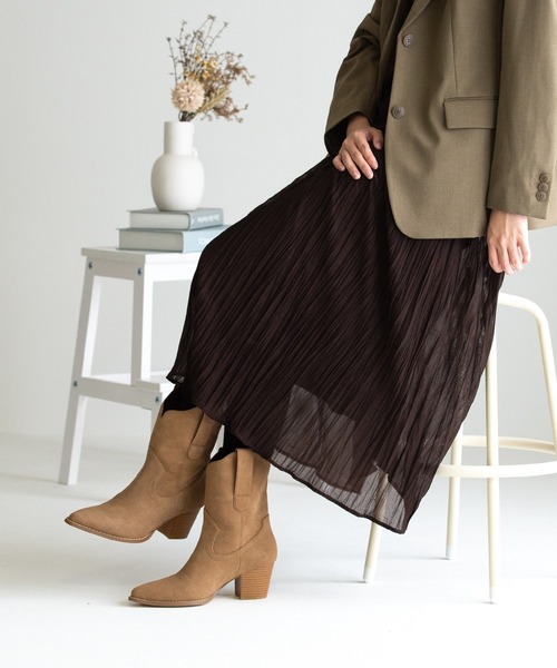 【セール】ショートウエスタンブーツ(204-42983)JELLY BEANS(ジェリービーンズ)（ブーツ）｜JELLY BEANS（ジェリービーンズ）