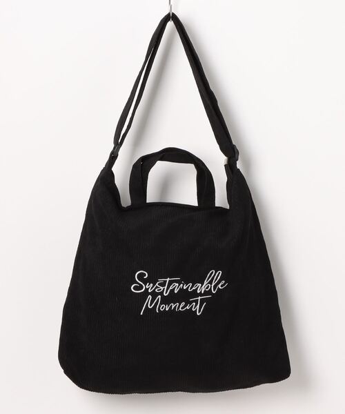 Mayree（メイリー）の「【resonance】コーデュロイ トートバッグ/ショルダーバッグ【2way/A4サイズ収納可能】（ショルダーバッグ・レディース・ブラウン/グレー/スモークピンク/ブルーグリーン/ブラック・FREE）」の7枚目の写真