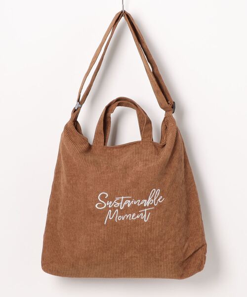 Mayree（メイリー）の「【resonance】コーデュロイ トートバッグ/ショルダーバッグ【2way/A4サイズ収納可能】（ショルダーバッグ・レディース・ブラウン/グレー/スモークピンク/ブルーグリーン/ブラック・FREE）」の10枚目の写真