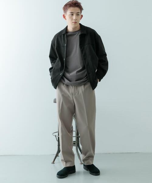 ITEMS URBANRESEARCH（アイテムズ アーバンリサーチ）の「ストレッチ×ウォッシャブル裏キモウスラックス（その他パンツ・メンズ・ネイビー/ベージュ/グレー/ブラック・LARGE/MEDIUM/SMALL）」の8枚目の写真