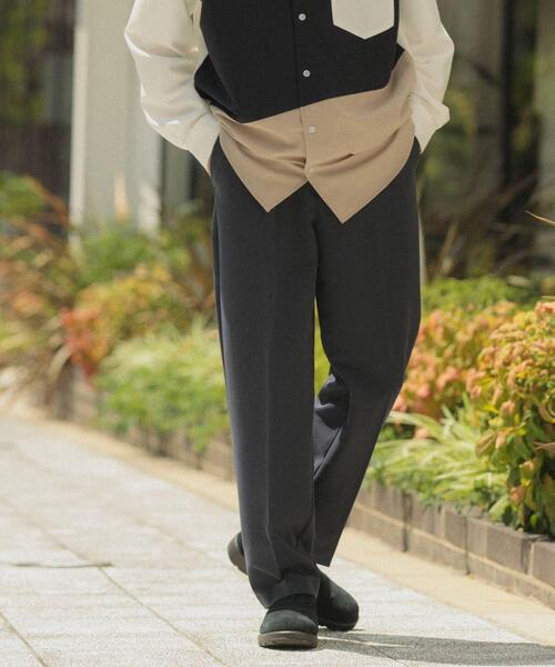 ITEMS URBANRESEARCH（アイテムズ アーバンリサーチ）の「ストレッチ×ウォッシャブル裏キモウスラックス（その他パンツ・メンズ・ネイビー/ベージュ/グレー/ブラック・LARGE/MEDIUM/SMALL）」の22枚目の写真