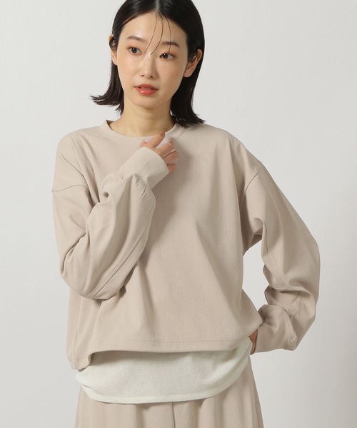 LAKOLE（ラコレ）の「ドロスト長袖プルオーバー / 151797（Tシャツ/カットソー・レディース・ブラウン/ブラック/グレー/サンドグレー・SMALL/MEDIUM）」の4枚目の写真