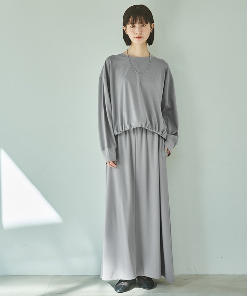 LAKOLE（ラコレ）の「ドロスト長袖プルオーバー / 151797（Tシャツ/カットソー・レディース・ブラウン/ブラック/グレー/サンドグレー・SMALL/MEDIUM）」の20枚目の写真