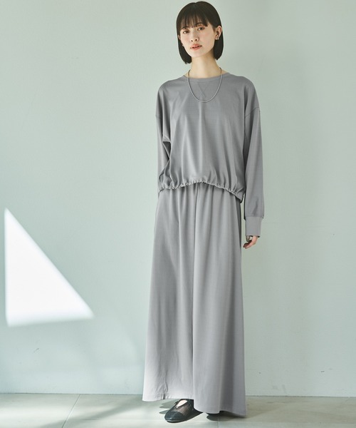 LAKOLE（ラコレ）の「ドロスト長袖プルオーバー / 151797（Tシャツ/カットソー・レディース・ブラウン/ブラック/グレー/サンドグレー・SMALL/MEDIUM）」の22枚目の写真