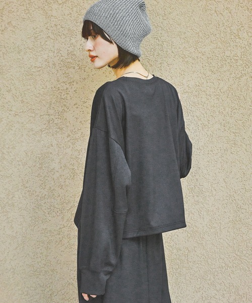 LAKOLE（ラコレ）の「ドロスト長袖プルオーバー / 151797（Tシャツ/カットソー・レディース・ブラウン/ブラック/グレー/サンドグレー・SMALL/MEDIUM）」の17枚目の写真