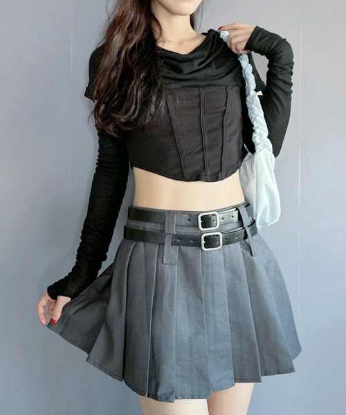 【袖が取り外せる2wayが秋コーデで大活躍◎】シアートップス（Tシャツ/カットソー）｜Silly（シリー）