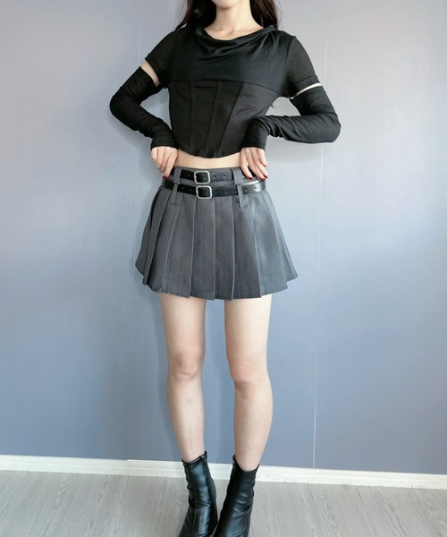 【袖が取り外せる2wayが秋コーデで大活躍◎】シアートップス（Tシャツ/カットソー）｜Silly（シリー）