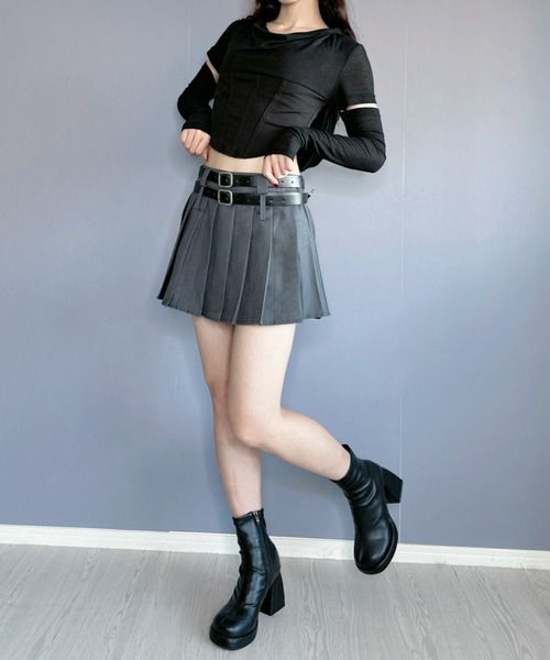 【袖が取り外せる2wayが秋コーデで大活躍◎】シアートップス（Tシャツ/カットソー）｜Silly（シリー）