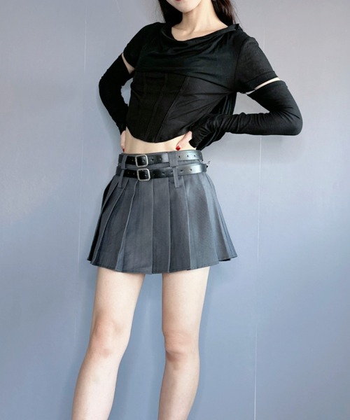 【袖が取り外せる2wayが秋コーデで大活躍◎】シアートップス（Tシャツ/カットソー）｜Silly（シリー）