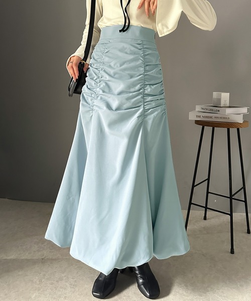 セール】【mily bilet】主役級の存在感。フロントギャザーバルーン