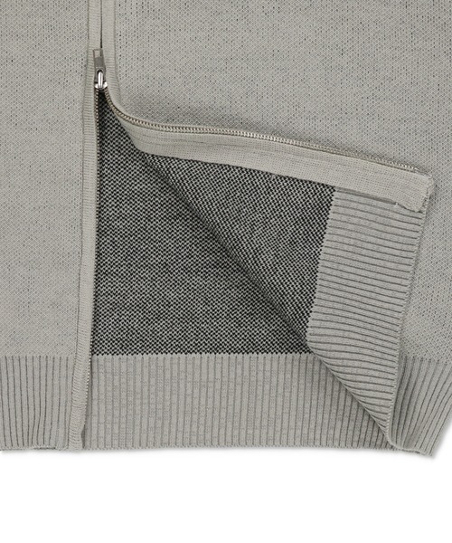 SPINNS（スピンズ）の「Wジップニットベスト（ベスト・レディース・グレー/ブラック/ネイビー・ONESIZE）」の4枚目の写真