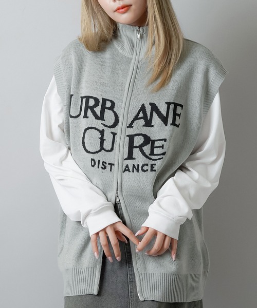 SPINNS（スピンズ）の「Wジップニットベスト（ベスト・レディース・グレー/ブラック/ネイビー・ONESIZE）」の18枚目の写真