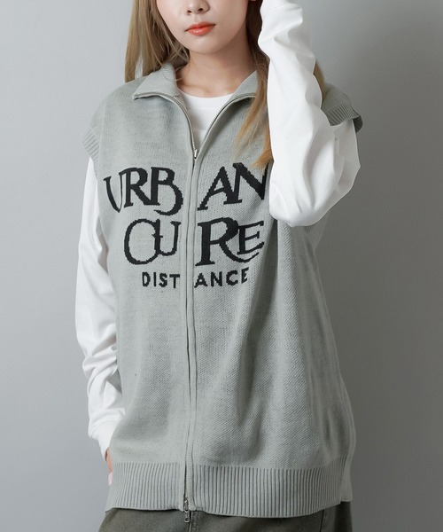 SPINNS（スピンズ）の「Wジップニットベスト（ベスト・レディース・グレー/ブラック/ネイビー・ONESIZE）」の19枚目の写真