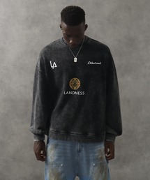 LANDNESS | 【LANDNESS/ランドネス】ヘビーウェイト裏起毛 ピグメント/ソリッド グラフィックスウェット(スウェット)