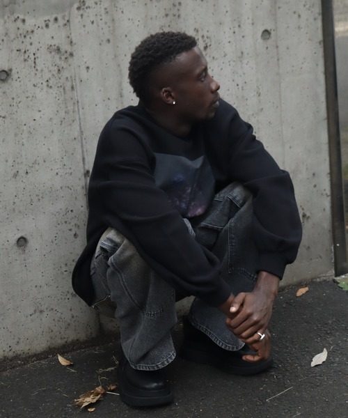 LANDNESS（ランドネス）の「【LANDNESS/ランドネス】ヘビーウェイト裏起毛 ピグメント/ソリッド グラフィックスウェット（スウェット・メンズ・ブラック系その他6/ブラック系その他4/ブラック系その他3/ブラック系その他/ブラック系その他2/ブラック系その他5・S/L/M）」の19枚目の写真