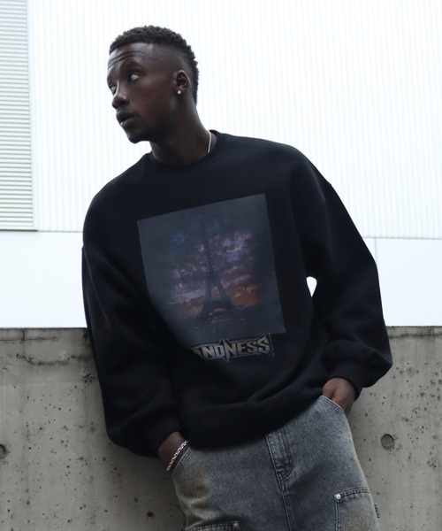 LANDNESS（ランドネス）の「【LANDNESS/ランドネス】ヘビーウェイト裏起毛 ピグメント/ソリッド グラフィックスウェット（スウェット・メンズ・ブラック系その他6/ブラック系その他4/ブラック系その他3/ブラック系その他/ブラック系その他2/ブラック系その他5・S/L/M）」の15枚目の写真