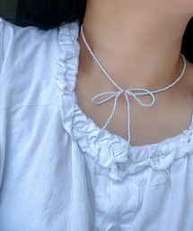 aimoha | リボンビーズネックレス(ネックレス)