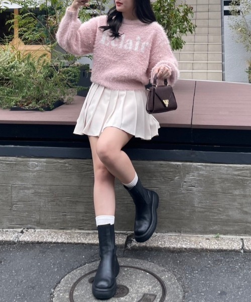Another Branch olive des olive(アナザーブランチオリーブデオリーブ)の「フェザー袖パールプルオーバー(ニット/セーター・レディース・ピンク/モカ/チャコール/アイボリー・FREE)」の15枚目の写真