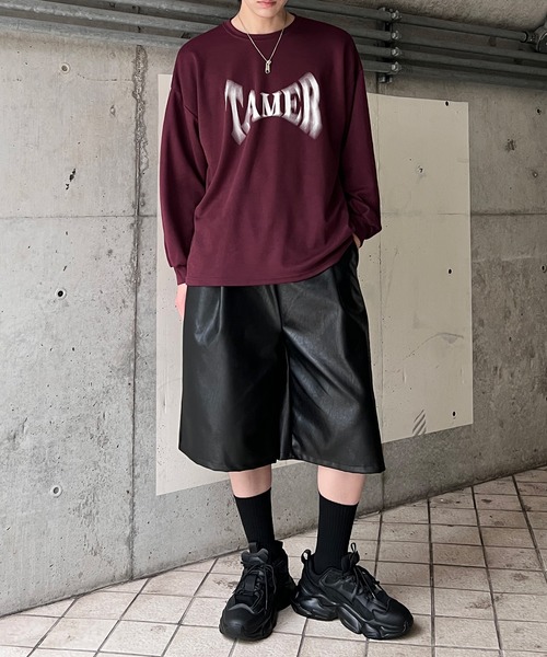 Figments(フィグメンツ)の「TAMERロゴロンT(Tシャツ/カットソー・レディース・ブラック/ワイン・FREE)」の4枚目の写真