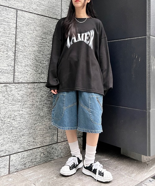 Figments(フィグメンツ)の「TAMERロゴロンT(Tシャツ/カットソー・レディース・ブラック/ワイン・FREE)」の7枚目の写真