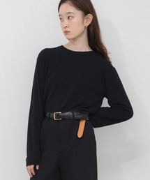 【定番人気!HIT ITEM!】【新色追加】ベーシックシアーロングスリーブカットソー/韓国 長袖 秋服 冬服 春服 ノームコア シアー カットソー クルーネック ブラック アイボリー ホワイト ブルー レッド ネイビー ピンク 赤トップス レイヤード インナー ロンT
