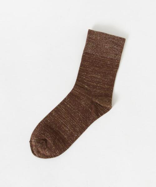 URBAN RESEARCH（アーバンリサーチ）の「『UR TECH』ラメソックス（ソックス/靴下・レディース・ネイビー/ライトグレー/ブラウン・22/24）」の7枚目の写真