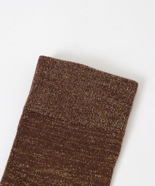 URBAN RESEARCH（アーバンリサーチ）の「『UR TECH』ラメソックス（ソックス/靴下・レディース・ネイビー/ライトグレー/ブラウン・22/24）」の8枚目の写真