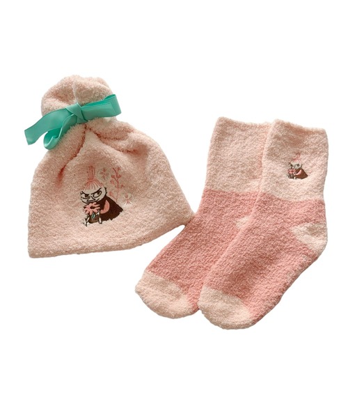 MOOMIN(ムーミン)の「【 MOOMIN 】 もこもこ靴下 in 巾着 24W10(ソックス/靴下・レディース・グレー/ピンク/レッド/ネイビー・FREE)」の11枚目の写真