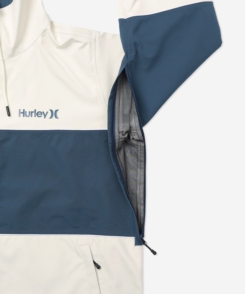 【美品】Bristol×Hurley コラボセットアップ　ライトブルー　M Hurley/ハーレー】スノージャケット スキー スノボー M HBC SNOW TRACK