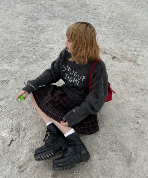 shesame（シーセム）の「waving logo Knit（ニット/セーター