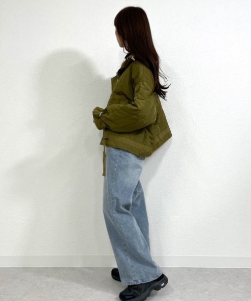 gossara(ゴサラ)の「Nワッシャー縦キルトJK(ブルゾン・レディース・ベージュ系/カーキ・MEDIUM)」の17枚目の写真