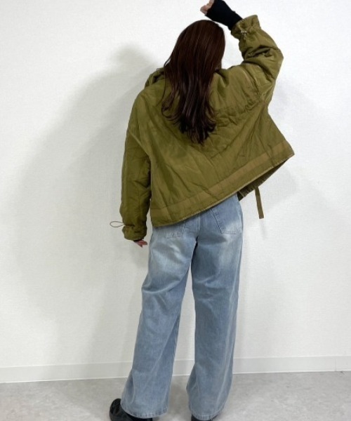 gossara(ゴサラ)の「Nワッシャー縦キルトJK(ブルゾン・レディース・ベージュ系/カーキ・MEDIUM)」の18枚目の写真