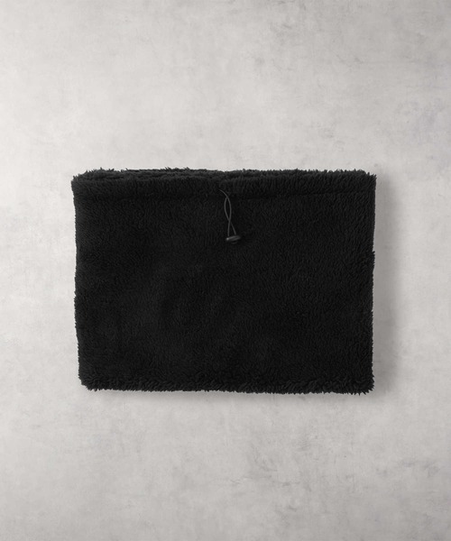 Right-on（ライトオン）の「ボア切替ネックウォーマー（ネックウォーマー/スヌード・メンズ・ダークグレー/ブラック・フリー）」の4枚目の写真